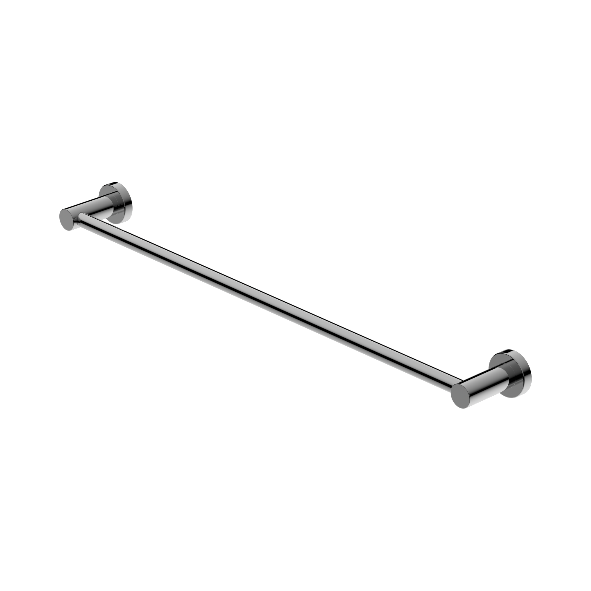 Nero Mecca Single Towel Rail 600mm, Chrome