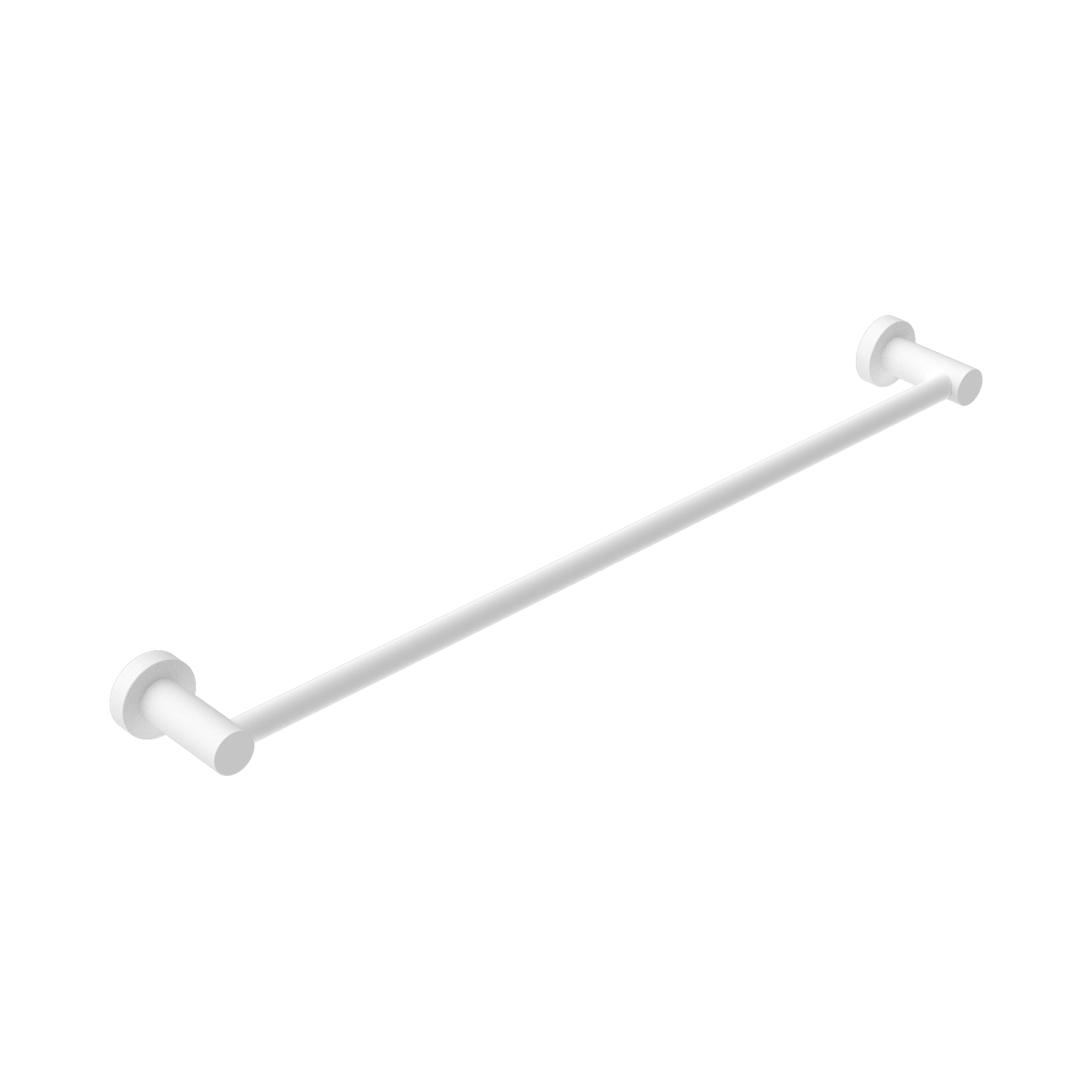 Nero Mecca Single Towel Rail 600mm, Matte White