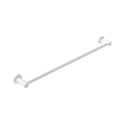 Nero Mecca Single Towel Rail 600mm, Matte White