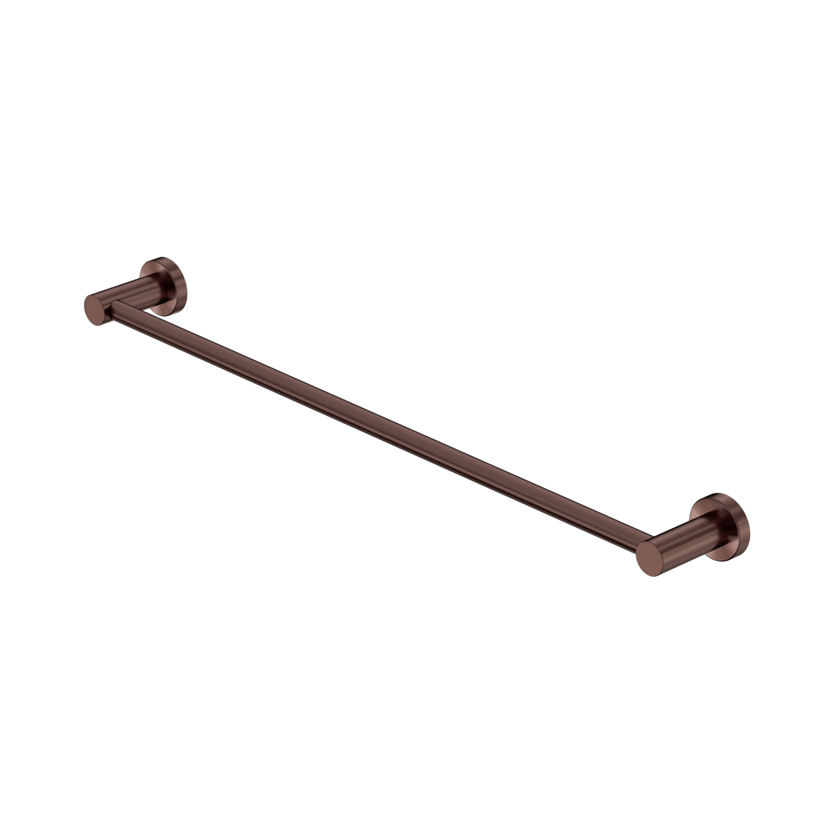 Nero Mecca Single Towel Rail 600mm, Rome Bronze