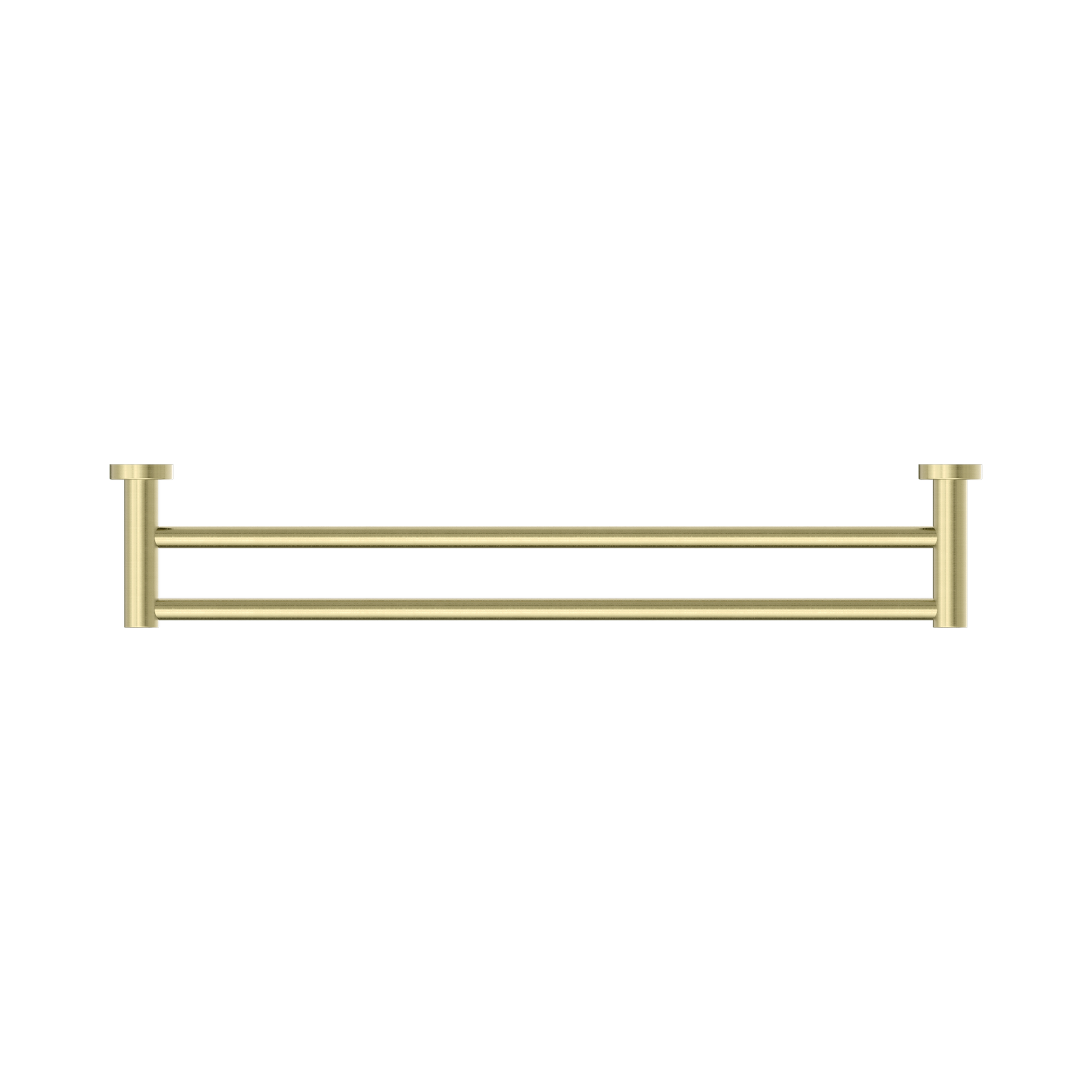 Nero Mecca Double Towel Rail 600mm, Brushed Gold