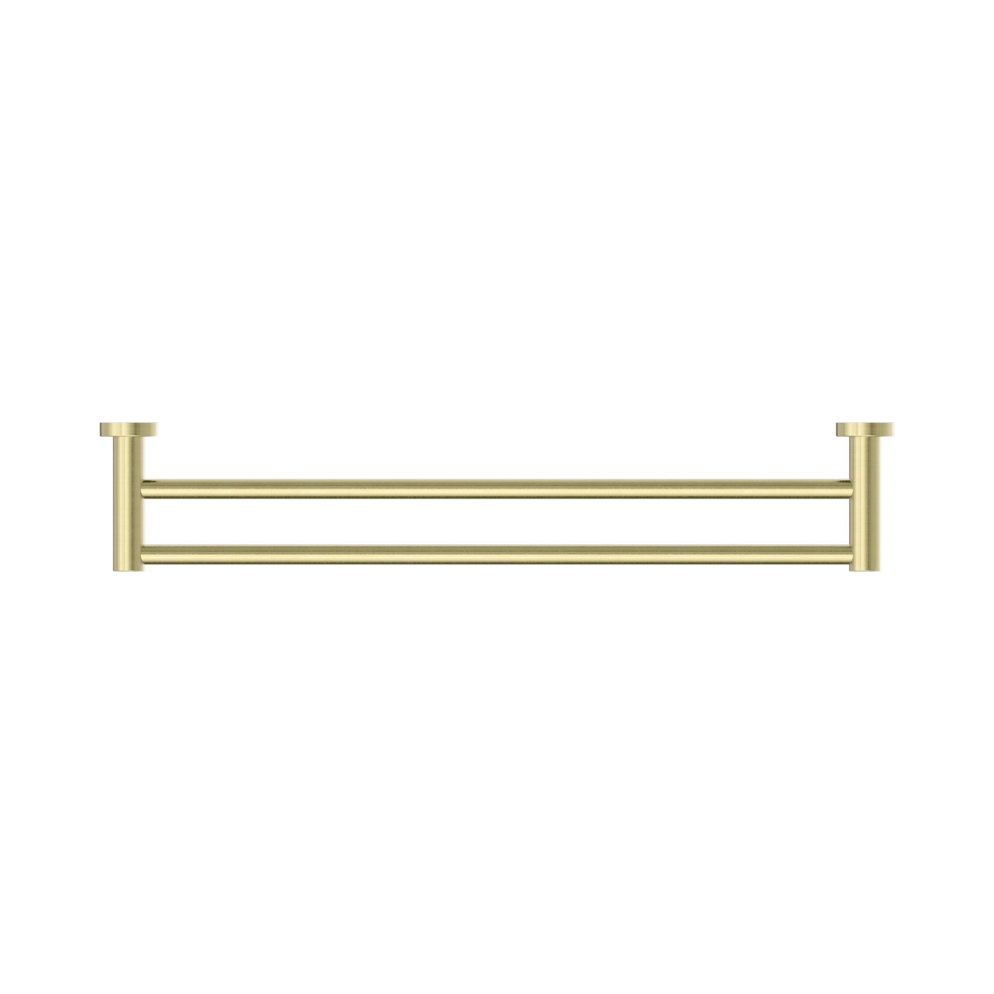 Nero Mecca Double Towel Rail 600mm, Brushed Gold