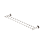 Nero Mecca Double Towel Rail 600mm, Brushed Nickel