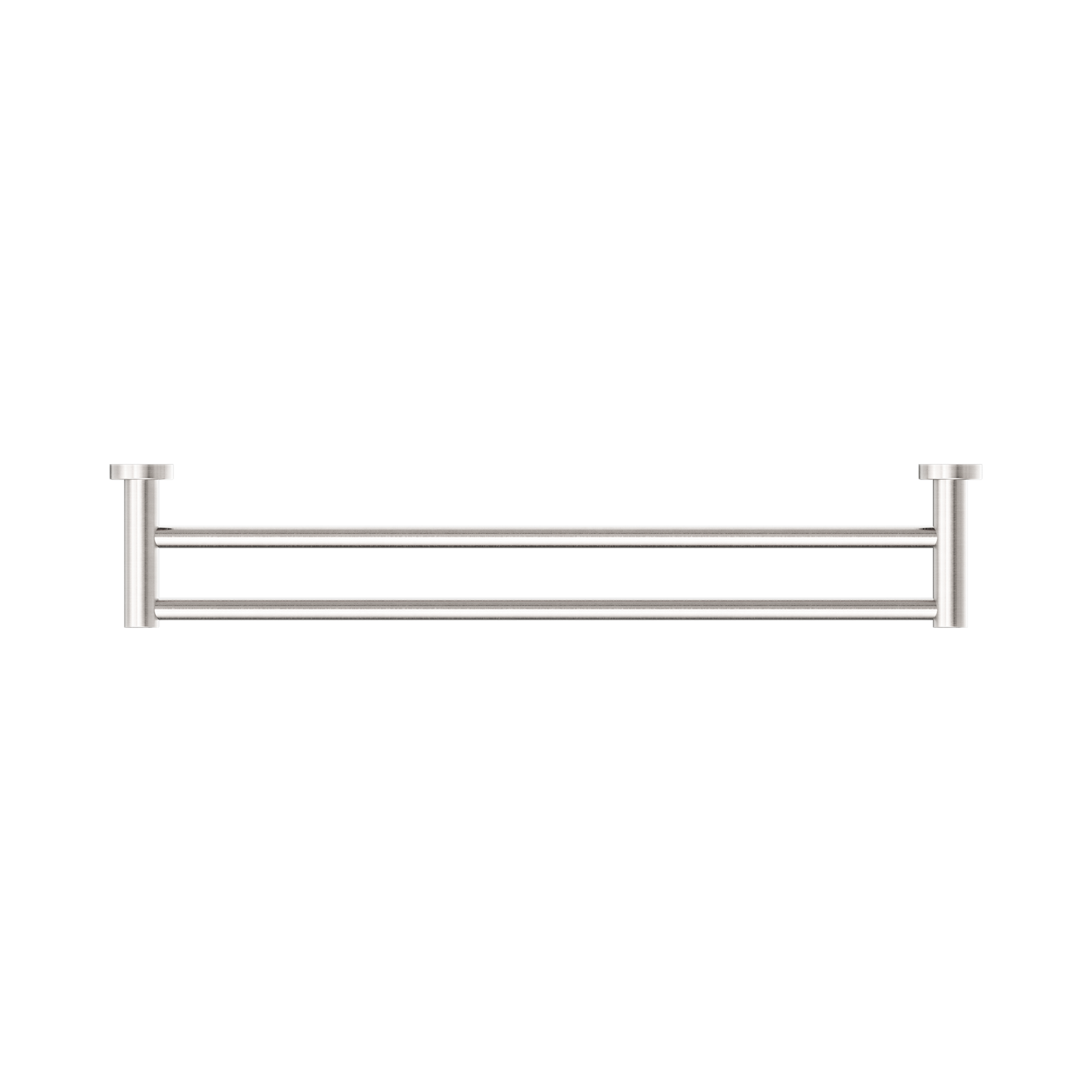 Nero Mecca Double Towel Rail 600mm, Brushed Nickel