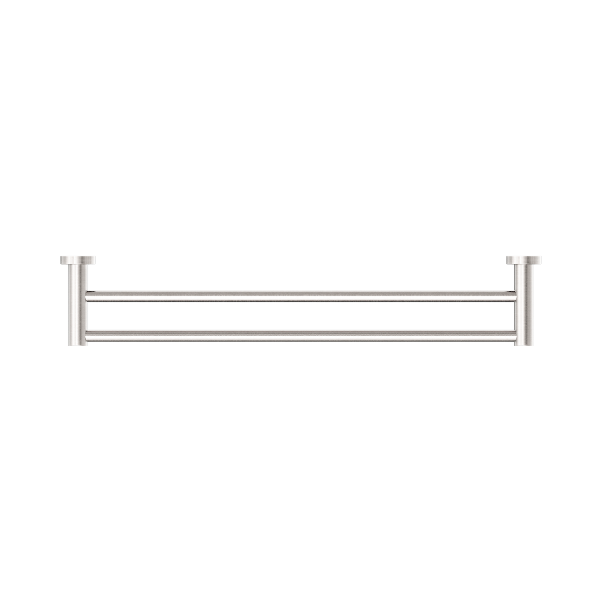 Nero Mecca Double Towel Rail 600mm, Brushed Nickel