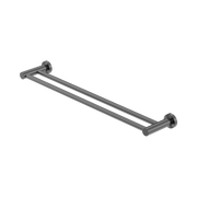 Nero Mecca Double Towel Rail 600mm, Gun Metal