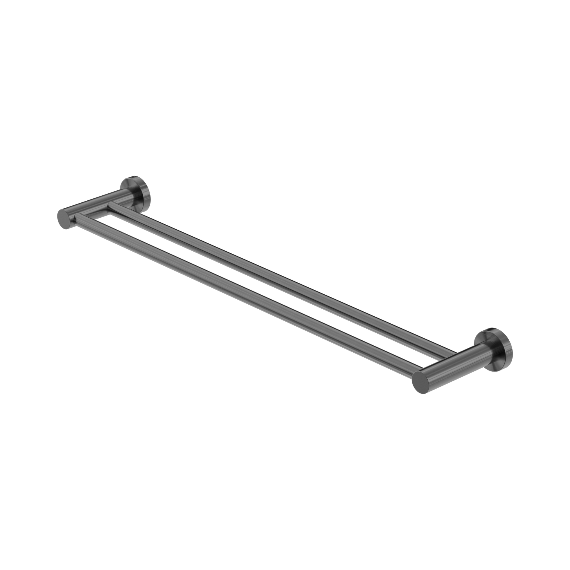 Nero Mecca Double Towel Rail 600mm, Gun Metal