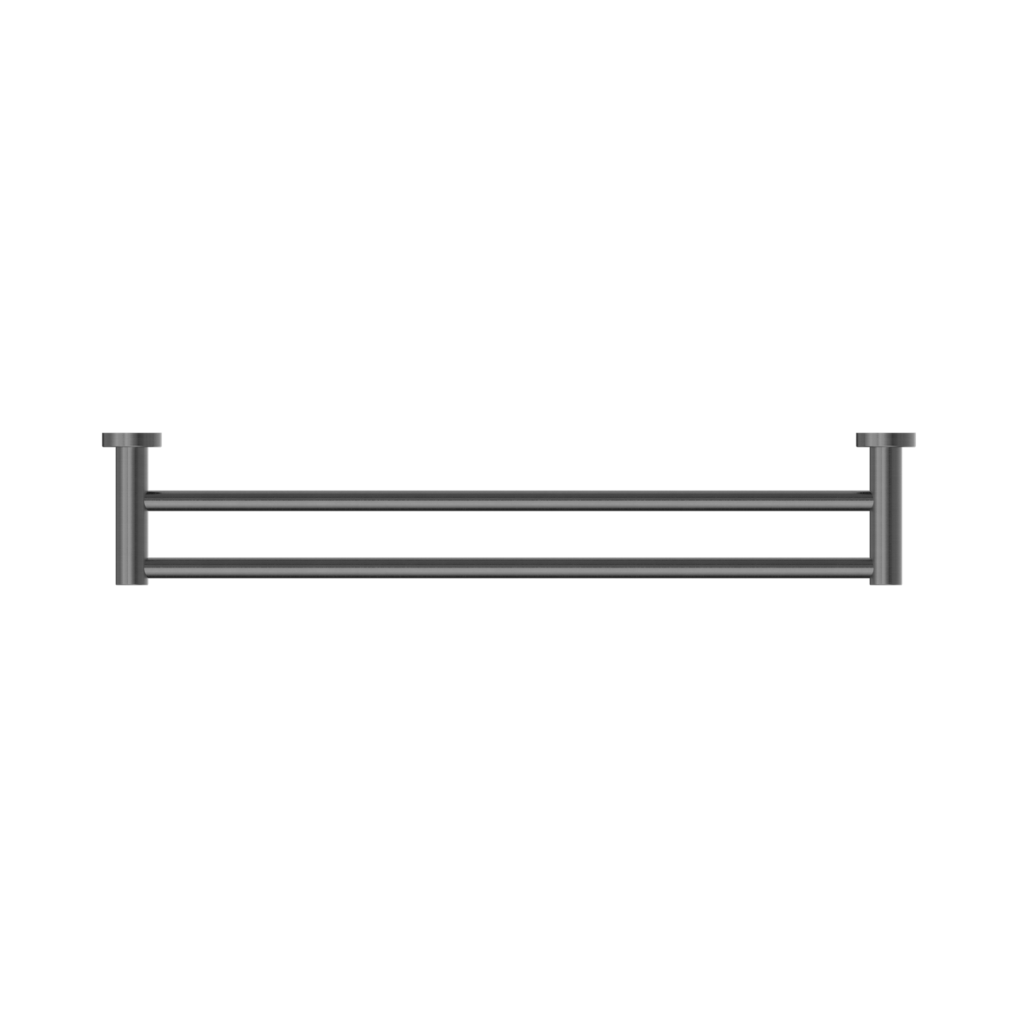Nero Mecca Double Towel Rail 600mm, Gun Metal