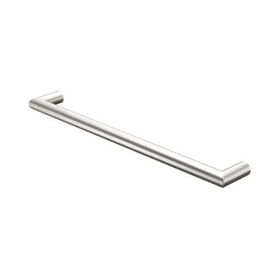 Nero Mecca 240V Single Heated Towel Rail, Brushed Nickel