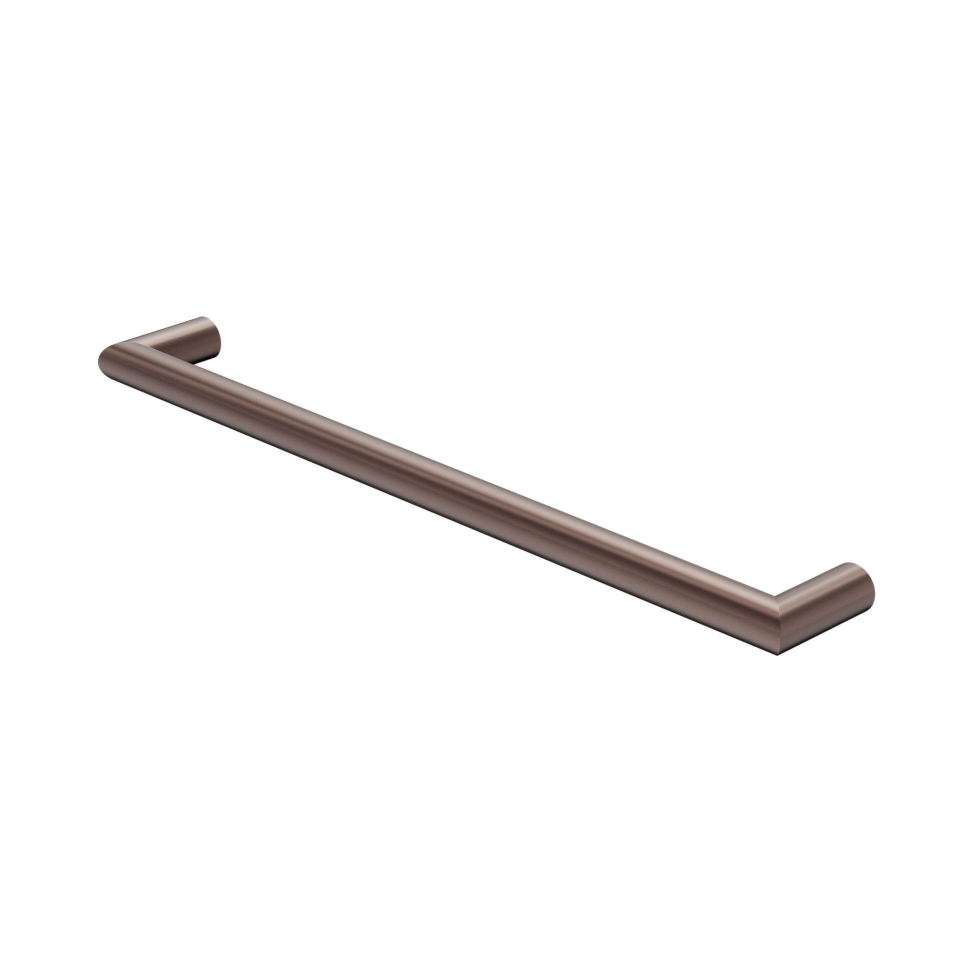 Nero Mecca 240V Single Heated Towel Rail, Brushed Bronze