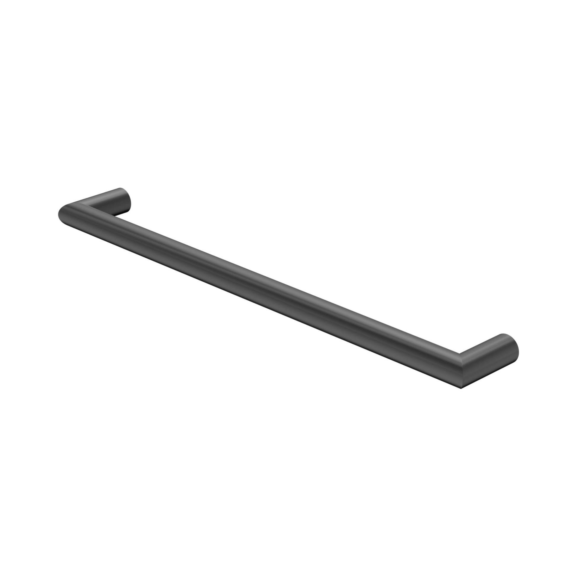 Nero Mecca 240V Single Heated Towel Rail, Graphite