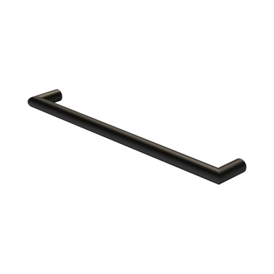 Nero Mecca 240V Single Heated Towel Rail, Matte Black