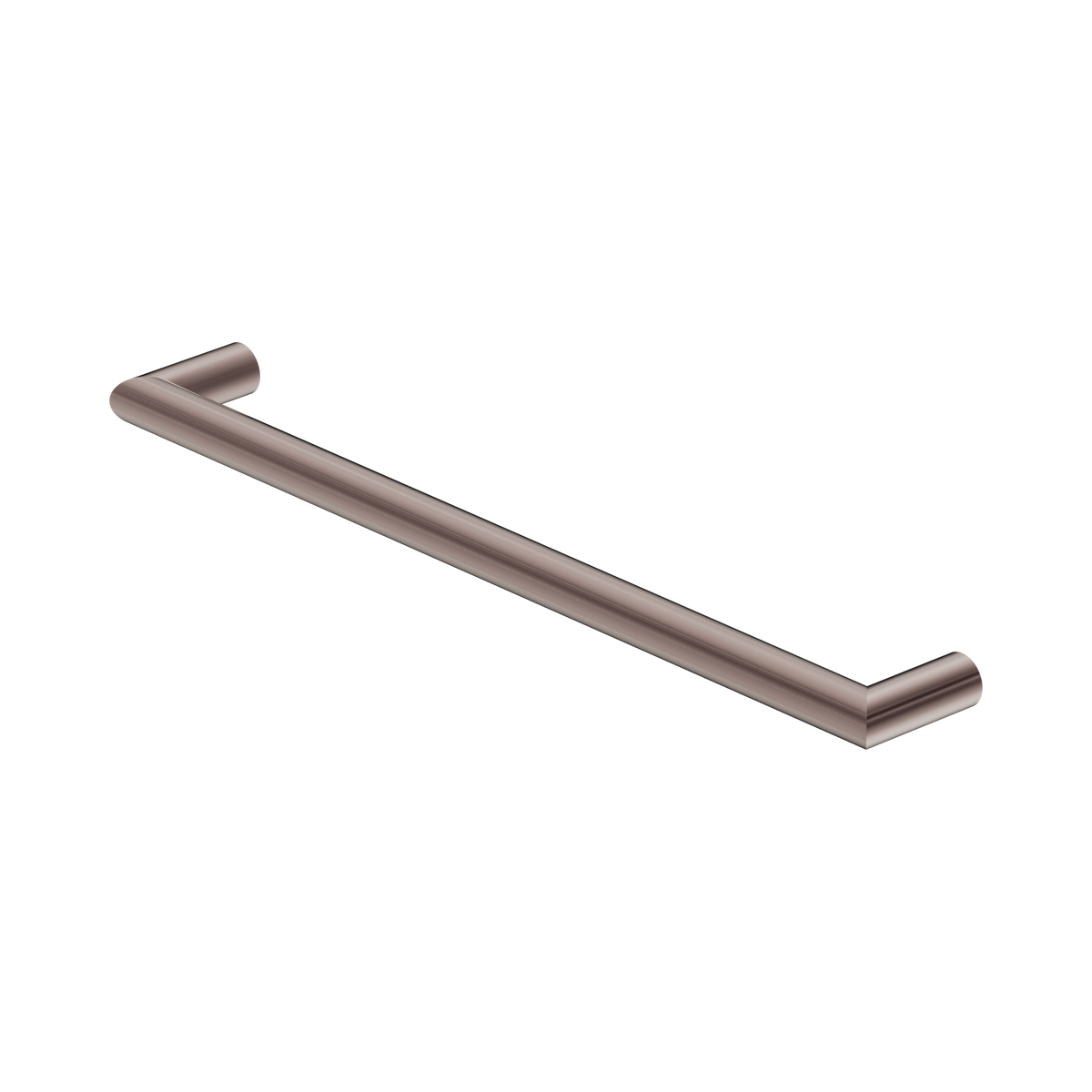 Nero Mecca 12V Single Heated Towel Rail, Brushed Bronze