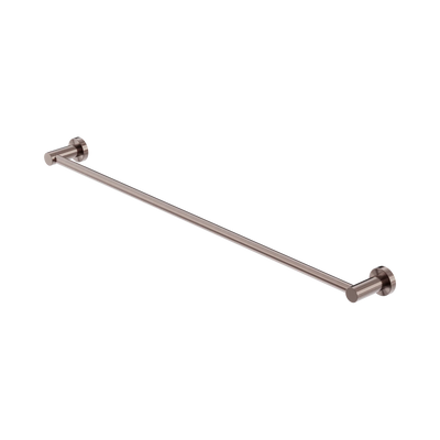 Nero Mecca Single Towel Rail 800mm, Brushed Bronze