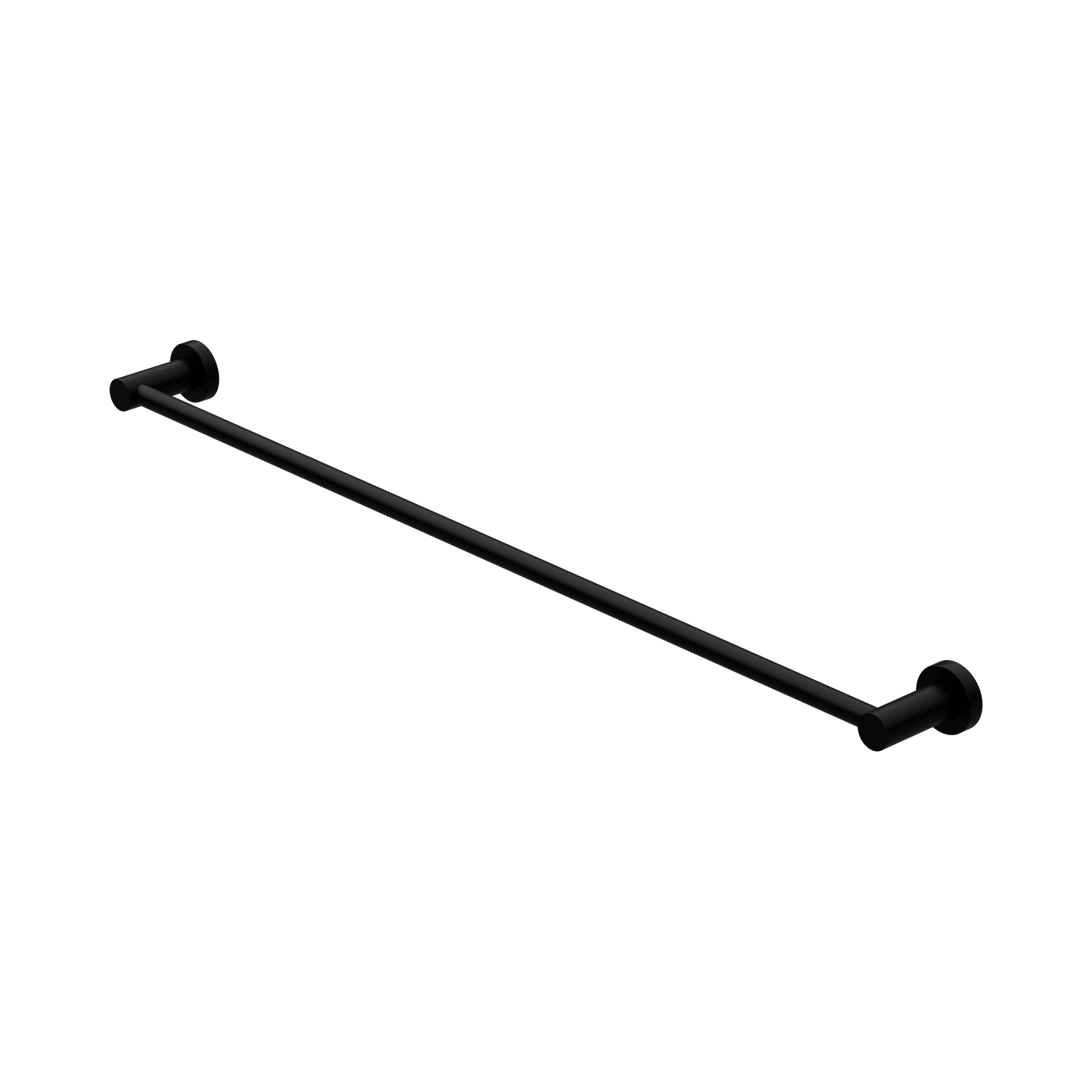Nero Mecca Single Towel Rail 800mm, Matte Black