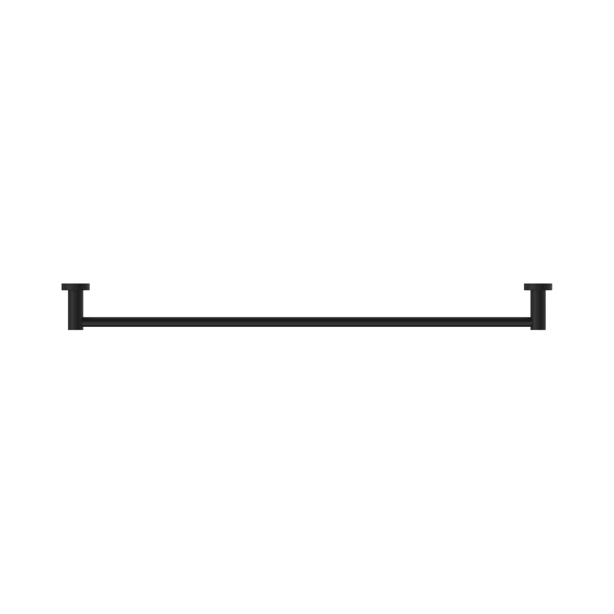 Nero Mecca Single Towel Rail 800mm, Matte Black