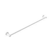 Nero Mecca Single Towel Rail 800mm, Matte White