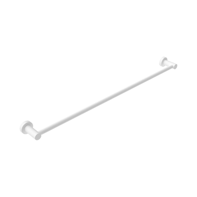 Nero Mecca Single Towel Rail 800mm, Matte White