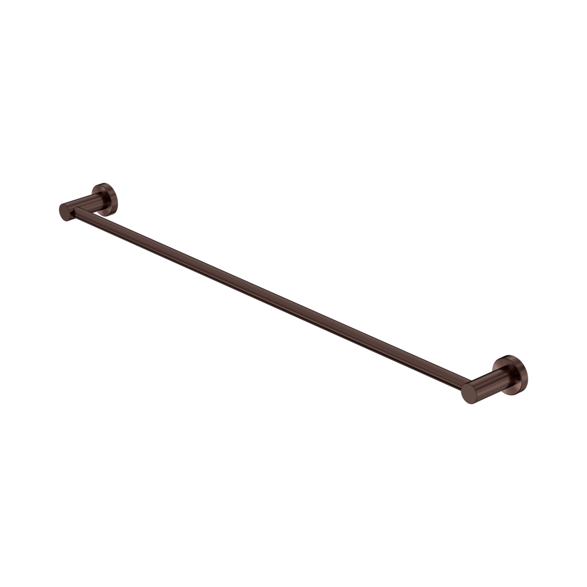 Nero Mecca Single Towel Rail 800mm, Rome Bronze