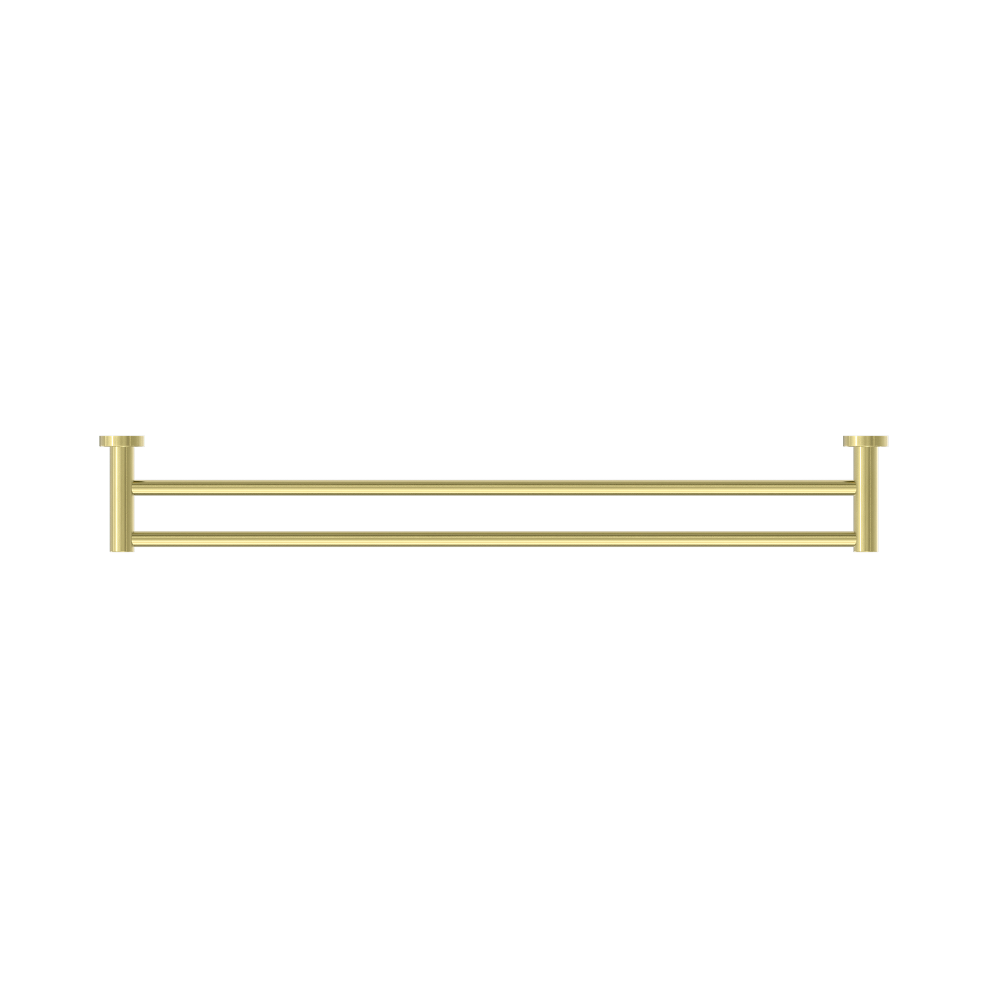 Nero Mecca Double Towel Rail 800mm, Brushed Gold