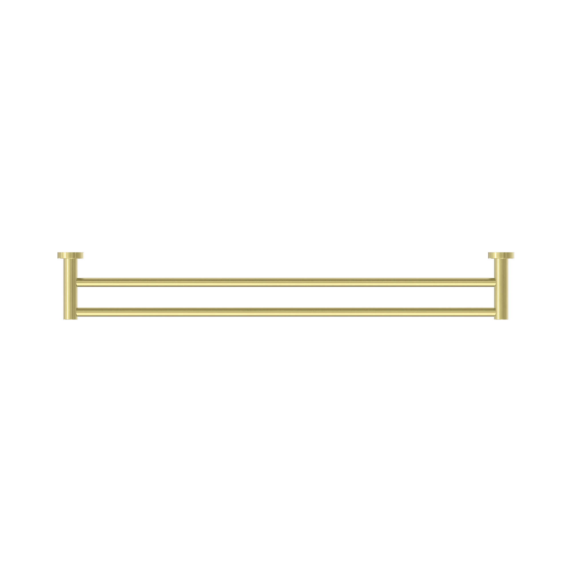 Nero Mecca Double Towel Rail 800mm, Brushed Gold