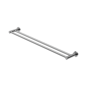 Nero Mecca Double Towel Rail 800mm, Chrome