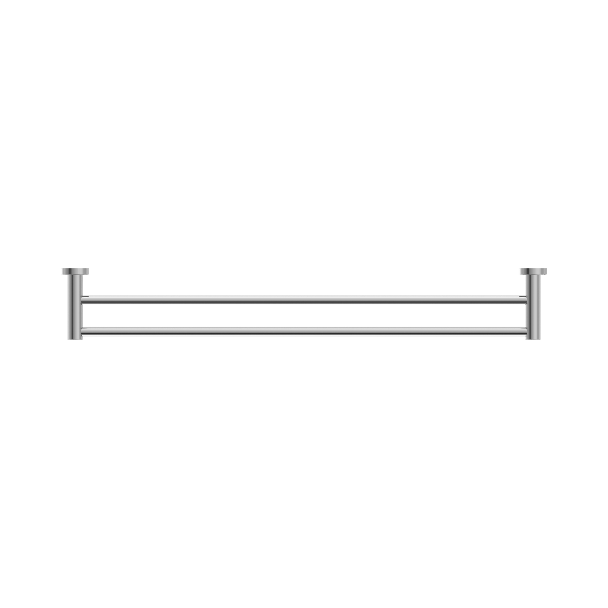 Nero Mecca Double Towel Rail 800mm, Chrome