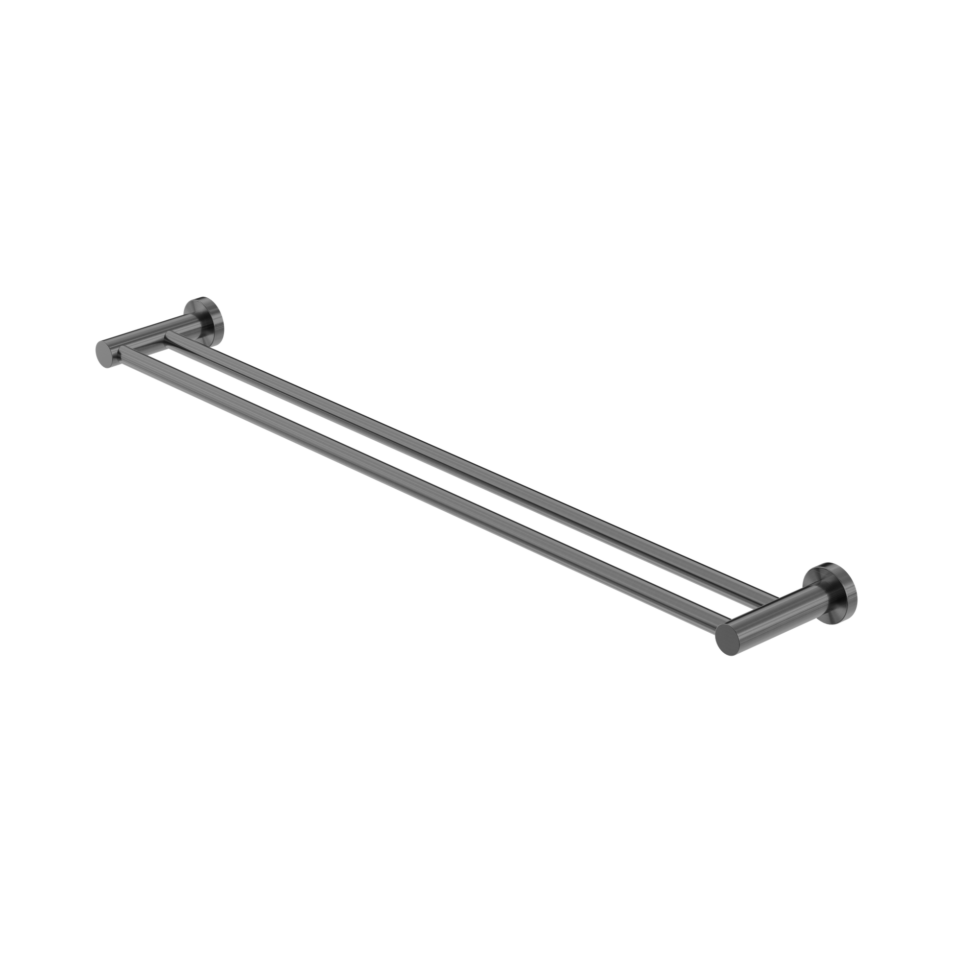 Nero Mecca Double Towel Rail 800mm, Gun Metal
