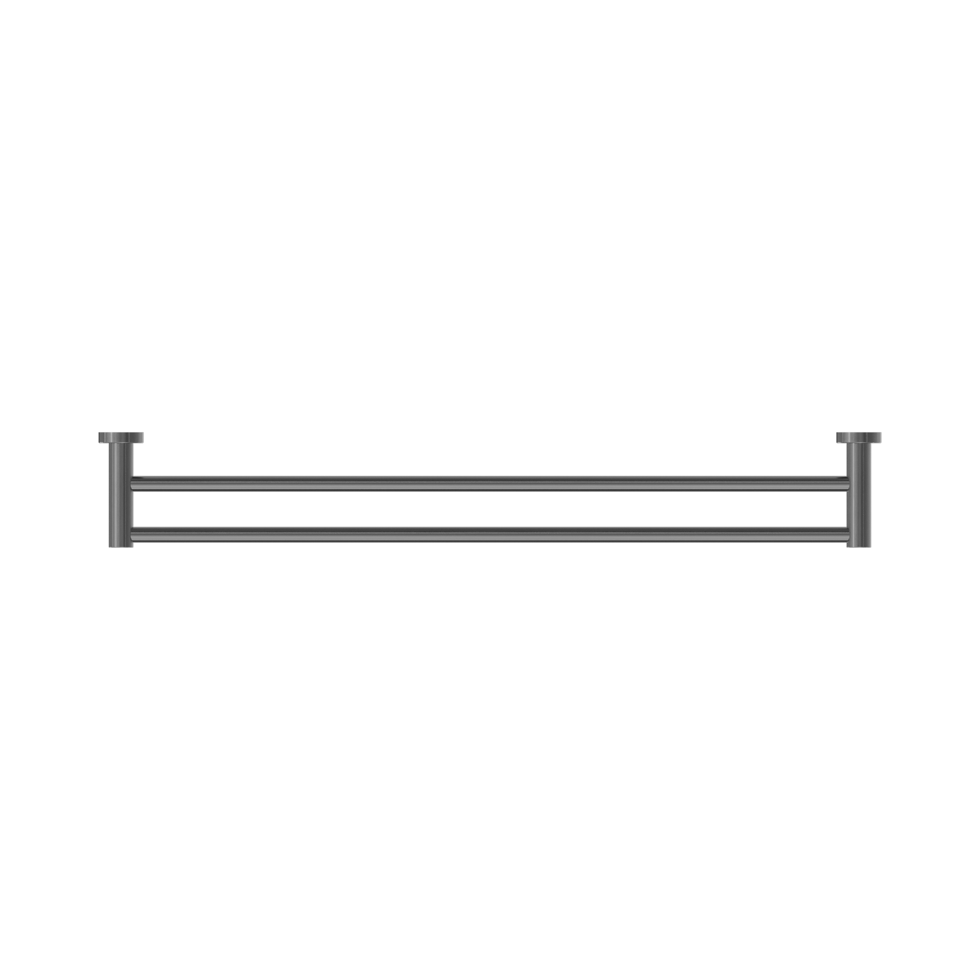 Nero Mecca Double Towel Rail 800mm, Gun Metal