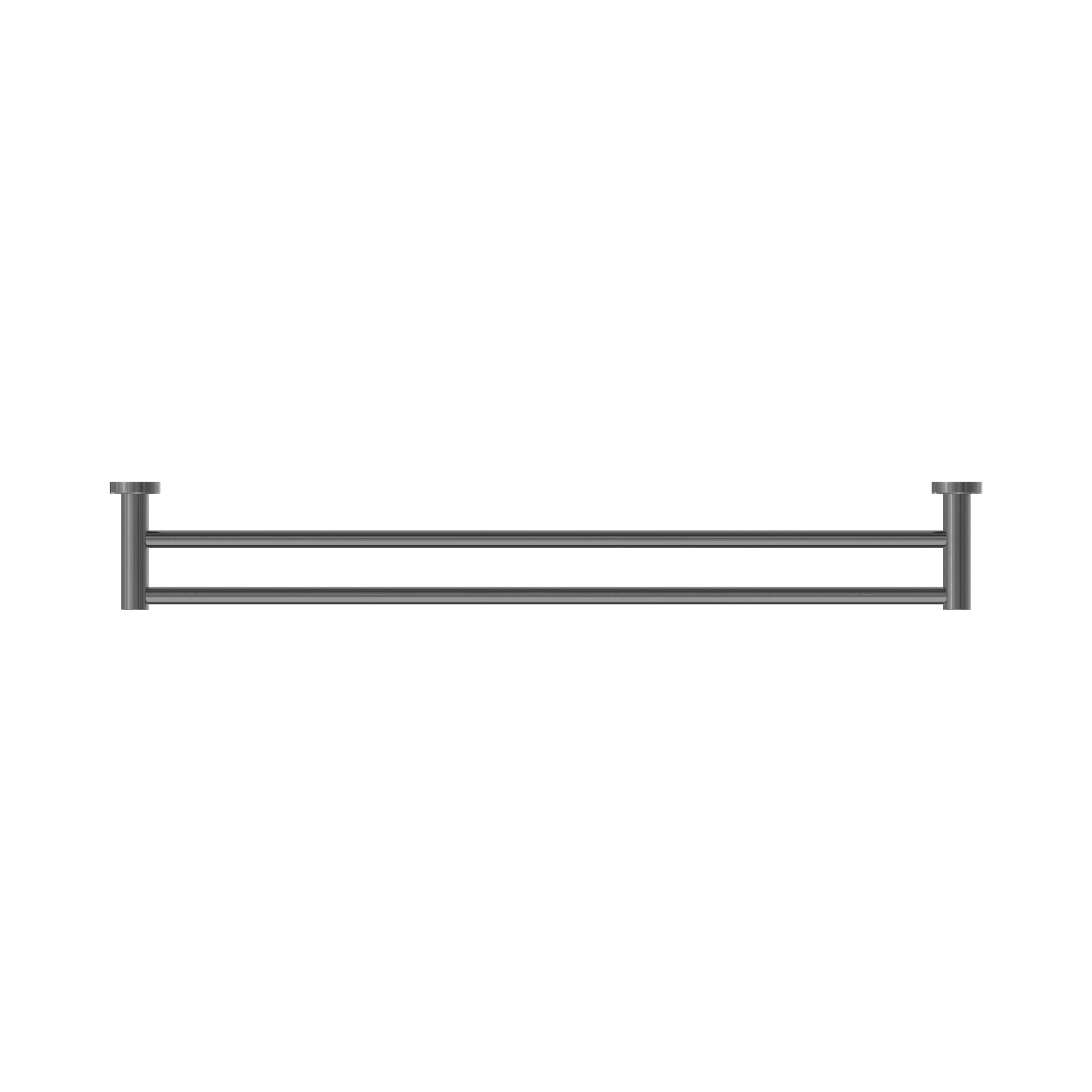 Nero Mecca Double Towel Rail 800mm, Gun Metal