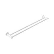 Nero Mecca Double Towel Rail 800mm, Matte White