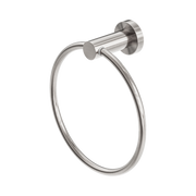 Nero Mecca Hand Towel Ring, Brushed Nickel