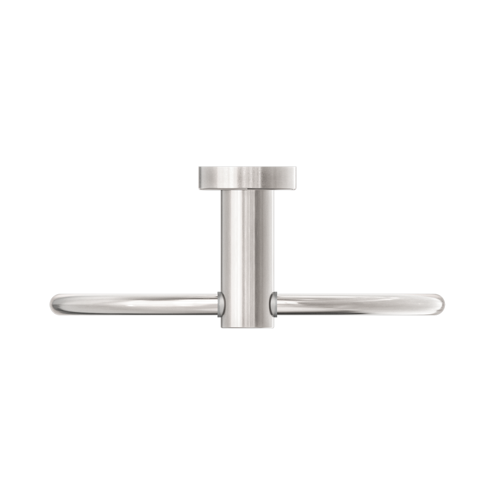 Nero Mecca Hand Towel Ring, Brushed Nickel