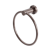 Nero Mecca Hand Towel Ring, Brushed Bronze