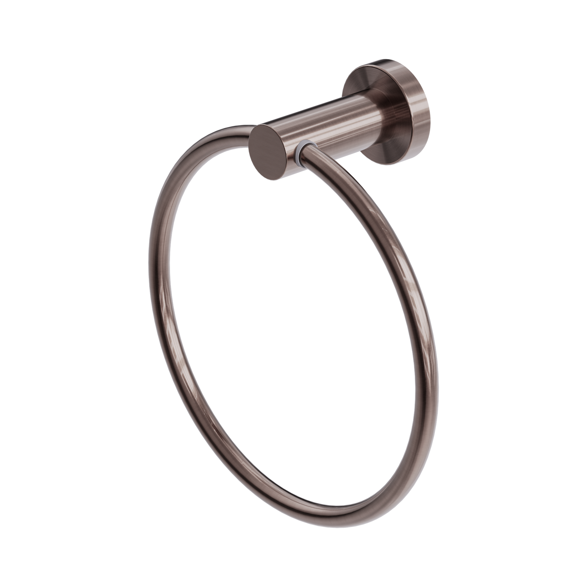 Nero Mecca Hand Towel Ring, Brushed Bronze