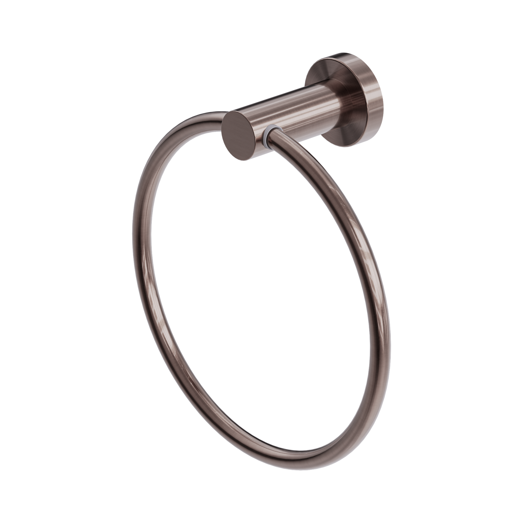 Nero Mecca Hand Towel Ring, Brushed Bronze