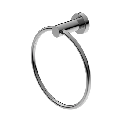 Nero Mecca Hand Towel Ring, Chrome