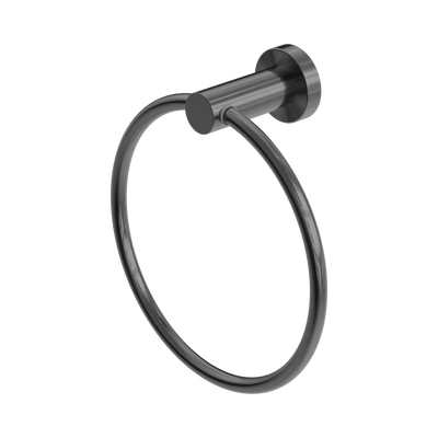 Nero Mecca Hand Towel Ring, Gun Metal