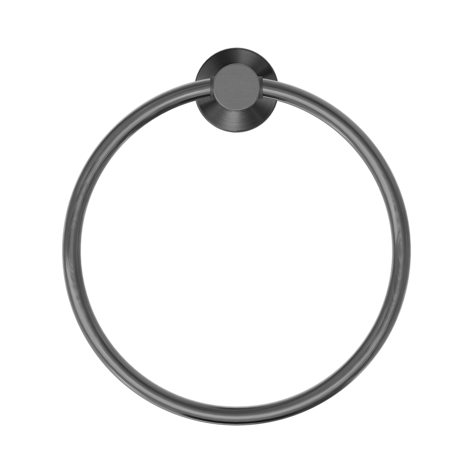 Nero Mecca Hand Towel Ring, Gun Metal