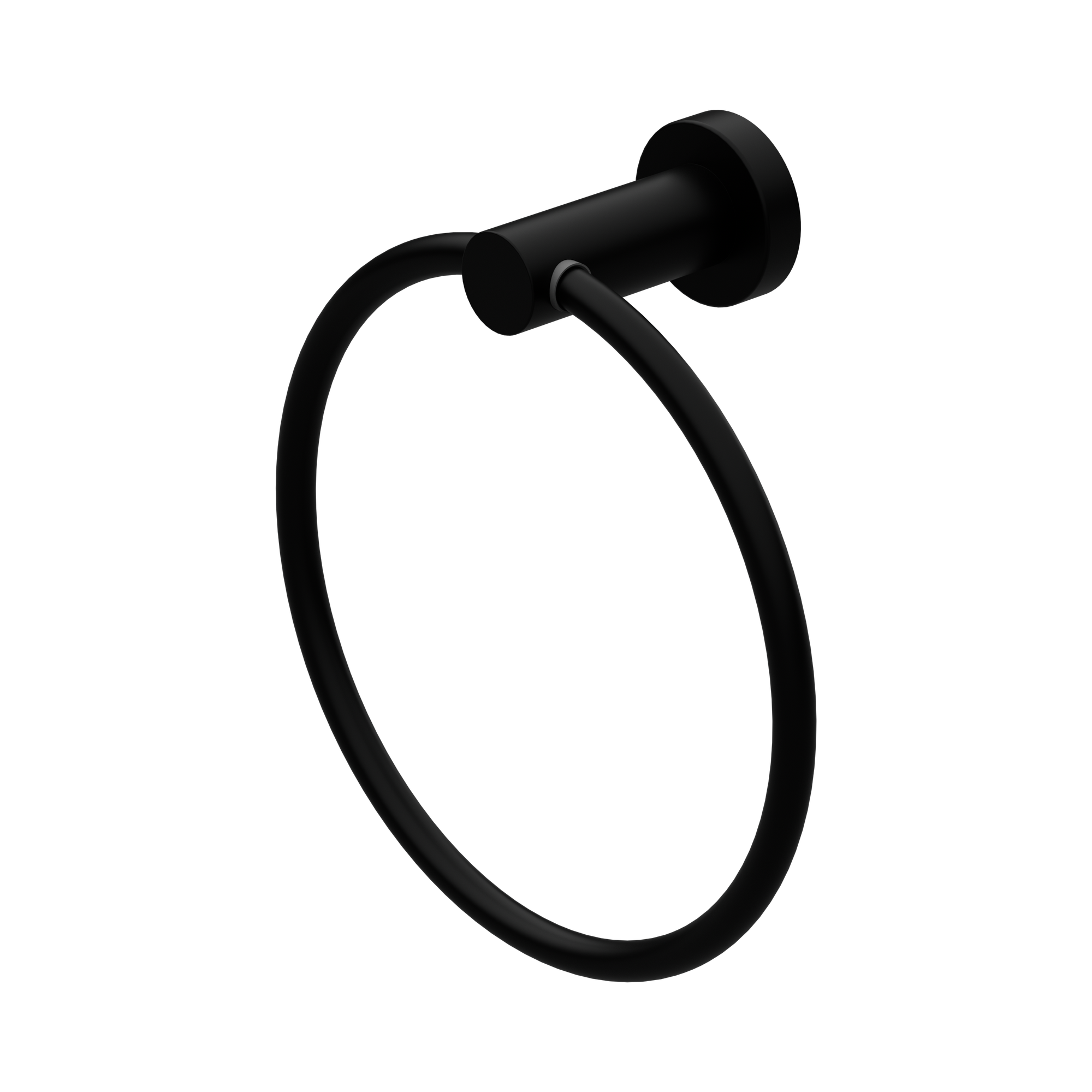 Nero Mecca Hand Towel Ring, Matte Black