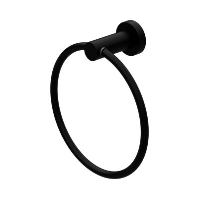 Nero Mecca Hand Towel Ring, Matte Black