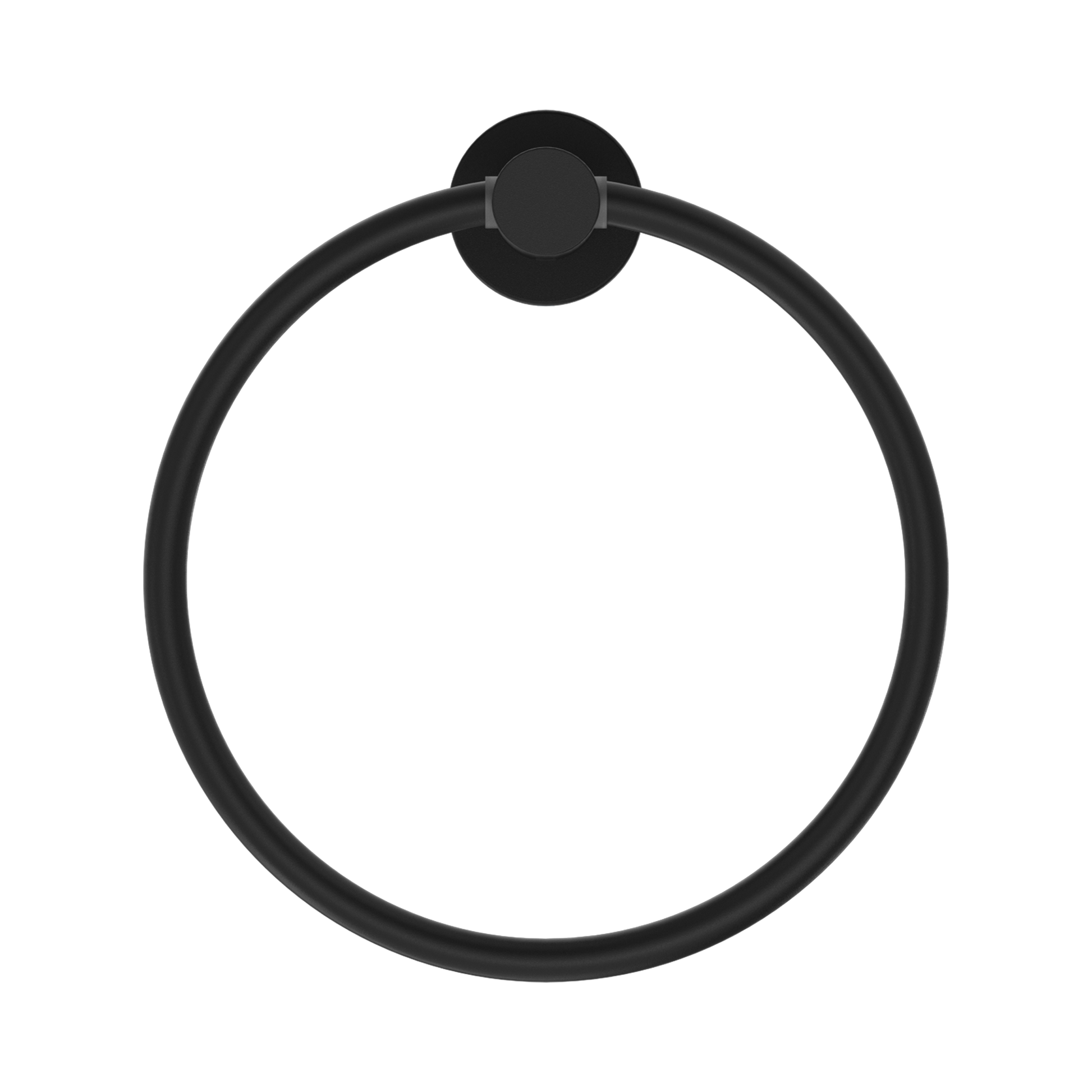 Nero Mecca Hand Towel Ring, Matte Black