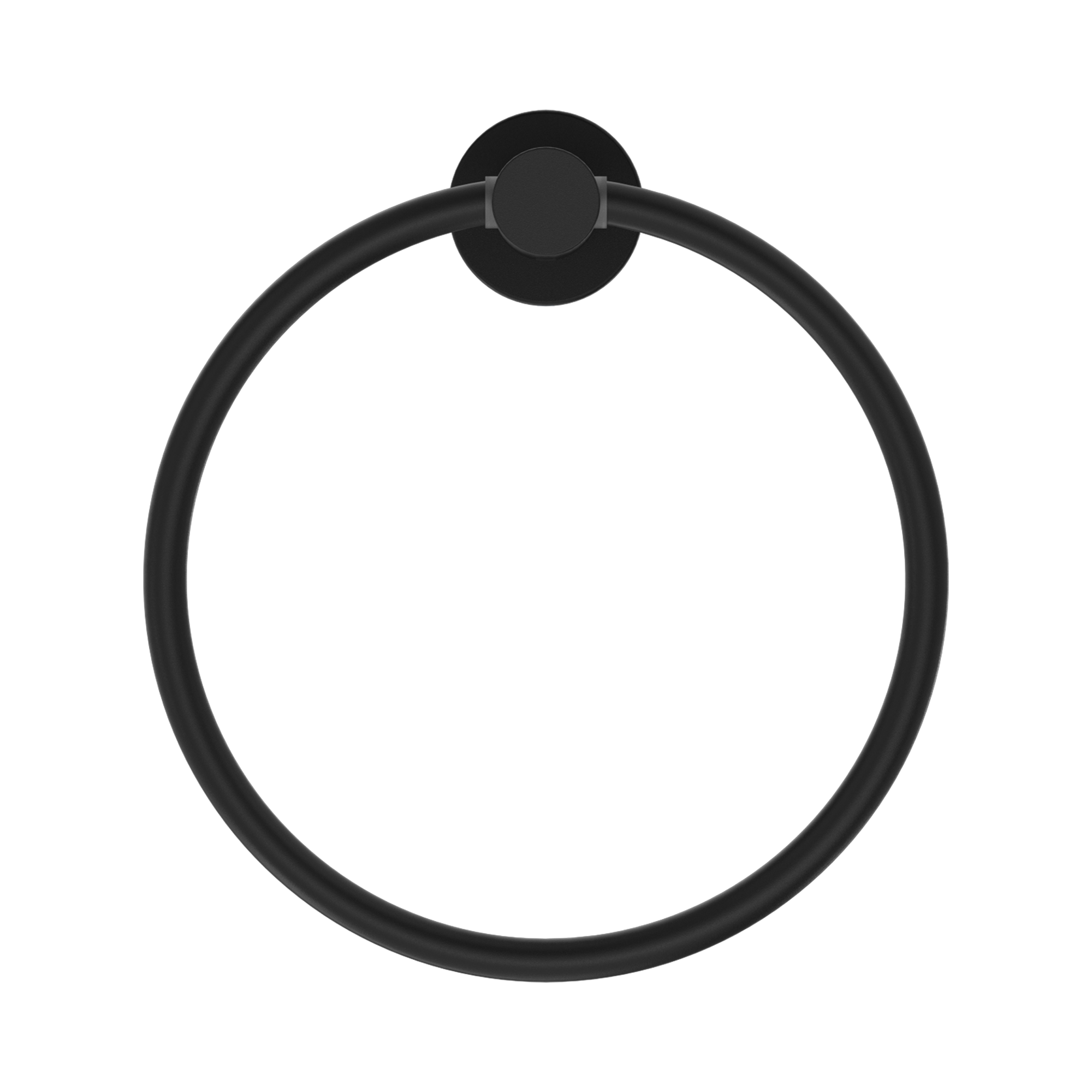 Nero Mecca Hand Towel Ring, Matte Black