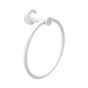 Nero Mecca Hand Towel Ring, Matte White