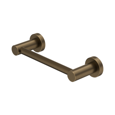 Nero Mecca Hand Towel Rail, Tumbled Antique Brass