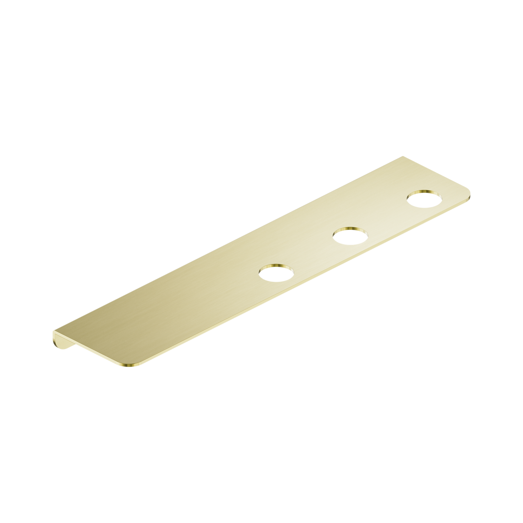 Nero Mecca Triple Soap Bottle Holder With Shelf, Brushed Gold