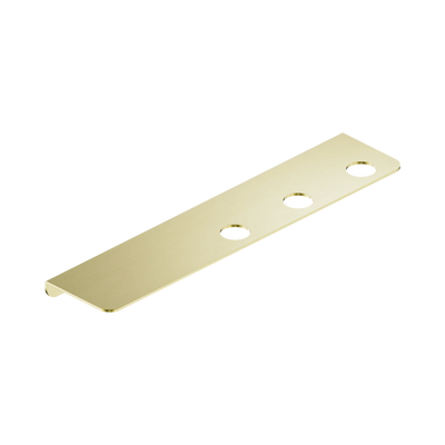 Nero Mecca Triple Soap Bottle Holder With Shelf, Brushed Gold