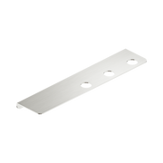 Nero Mecca Triple Soap Bottle Holder With Shelf, Brushed Nickel