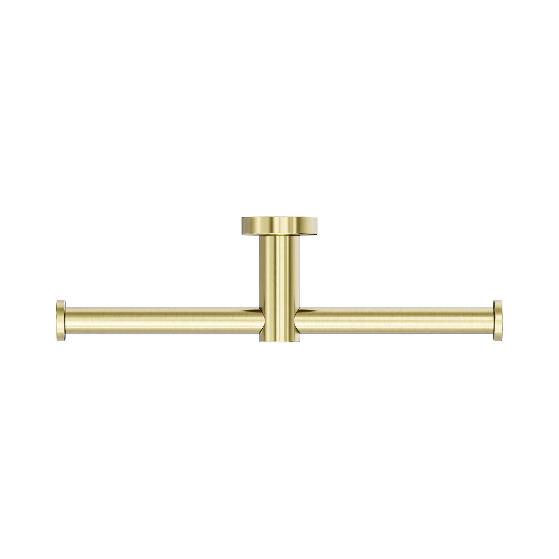 Nero Mecca Double Toilet Roll Holder, Brushed Gold