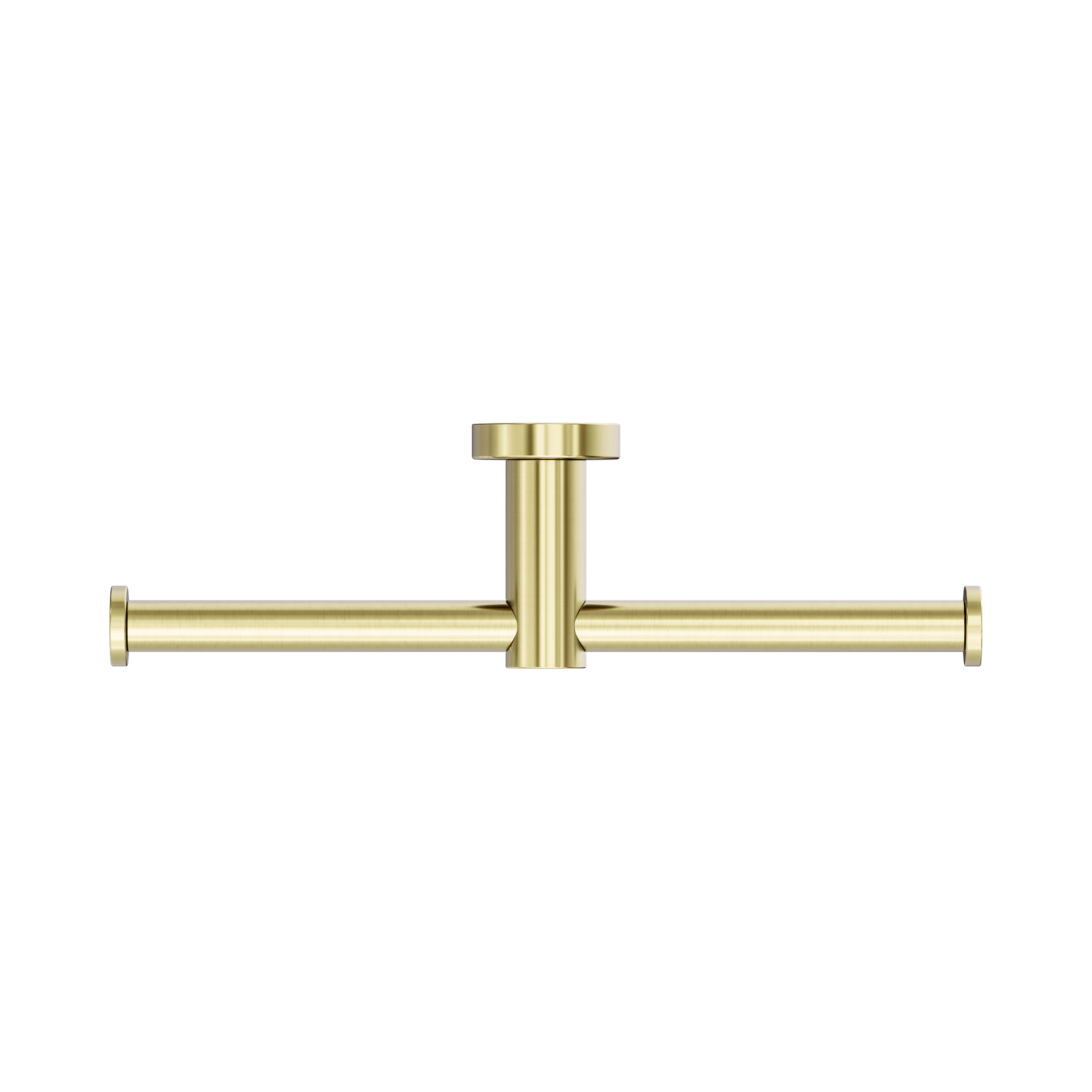 Nero Mecca Double Toilet Roll Holder, Brushed Gold